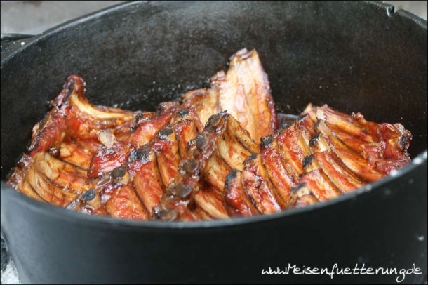 Ginger Ale Ribs aus dem Dutch Oven