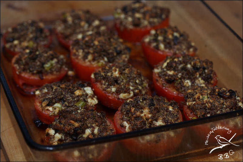 Gratinierte Tomaten - Mediterrane Beilage – Meisenfütterung