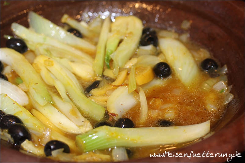 Huhn Tajine mit eingelegter Zitrone