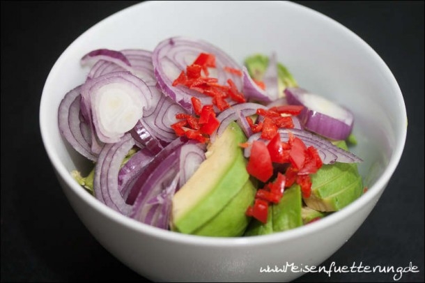 Gegrillter Lachs mit Avocado Salsa