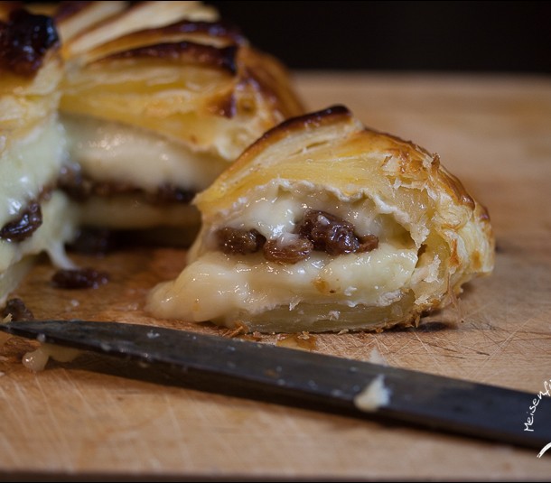 Camembert in Blätterteig Meisenfütterung