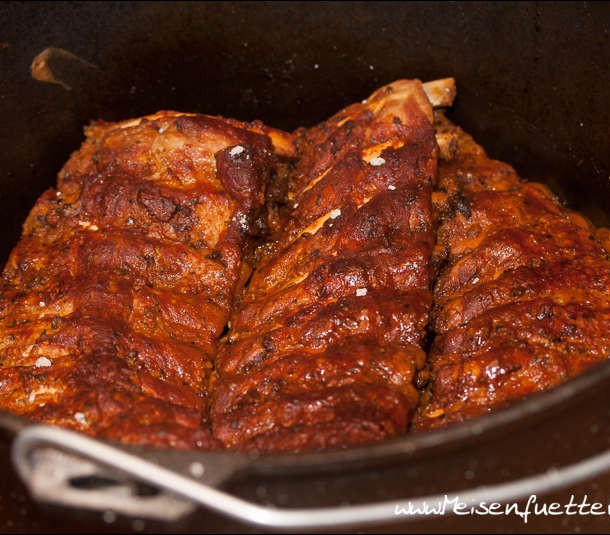 Dutch Oven Ribs Rippchen & Beilage mit Gelinggarantie Meisenfütterung