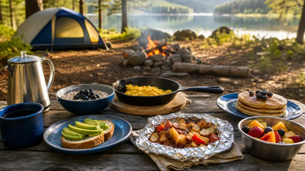 Petit-déjeuner au camping : 7 idées simples pour un repas en plein air