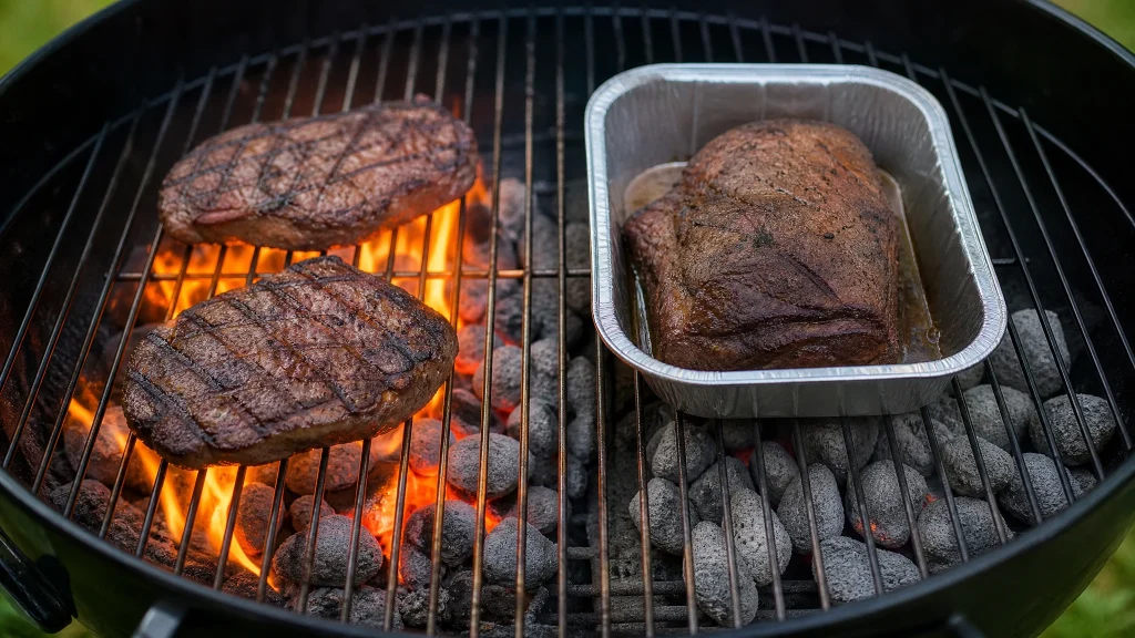 Direktes und indirektes Grillen: Der Unterschied zwischen direkter und indirekter Hitze